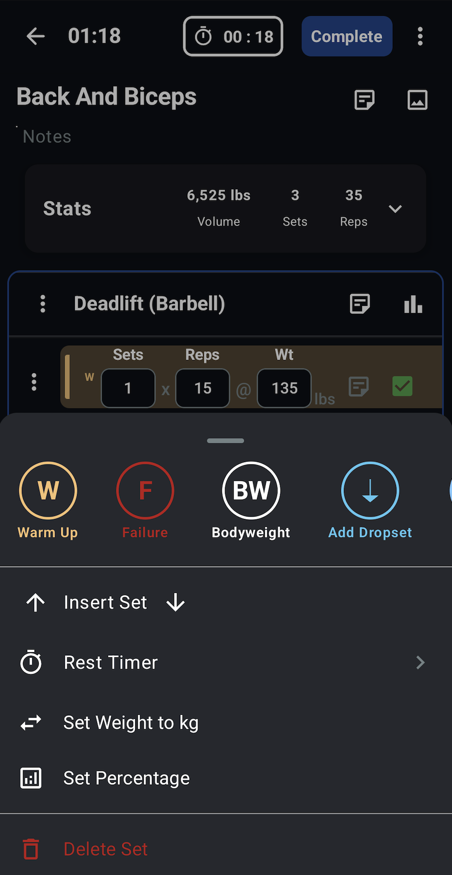 Custom Set Types Interface